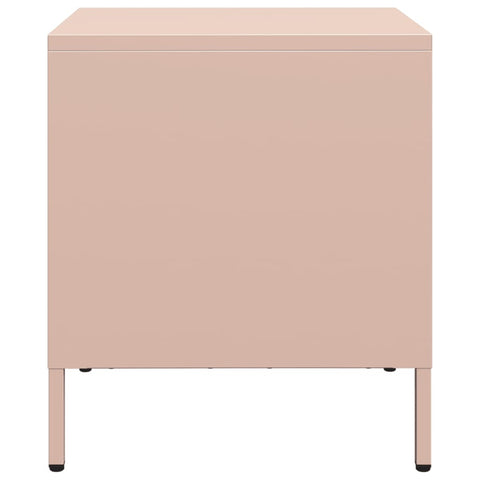 vidaXL Bedside Cabinets 2 pcs Pink 35x39x43.5 cm Steel