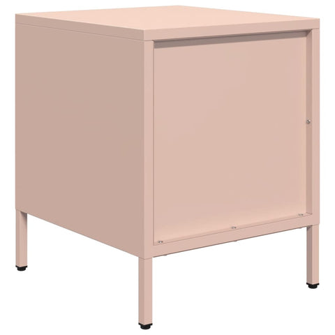 vidaXL Bedside Cabinets 2 pcs Pink 35x39x43.5 cm Steel