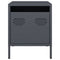 vidaXL Bedside Cabinet Anthracite 35x39x43.5 cm Steel