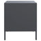 vidaXL Bedside Cabinet Anthracite 35x39x43.5 cm Steel