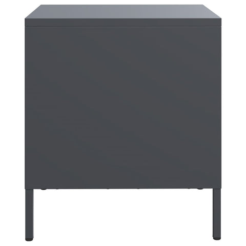 vidaXL Bedside Cabinets 2 pcs Anthracite 35x39x43.5 cm Steel