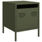 vidaXL Bedside Cabinet Olive Green 35x39x43.5 cm Steel