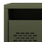 vidaXL Bedside Cabinet Olive Green 35x39x43.5 cm Steel