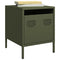 vidaXL Bedside Cabinet Olive Green 35x39x43.5 cm Steel