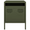 vidaXL Bedside Cabinets 2 pcs Olive Green 35x39x43.5 cm Steel