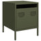 vidaXL Bedside Cabinets 2 pcs Olive Green 35x39x43.5 cm Steel