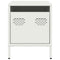 vidaXL Bedside Cabinet White 35x39x43.5 cm Steel