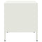 vidaXL Bedside Cabinet White 35x39x43.5 cm Steel