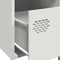 vidaXL Bedside Cabinet White 35x39x43.5 cm Steel