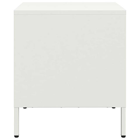 vidaXL Bedside Cabinets 2 pcs White 35x39x43.5 cm Steel