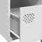vidaXL Bedside Cabinets 2 pcs White 35x39x43.5 cm Steel