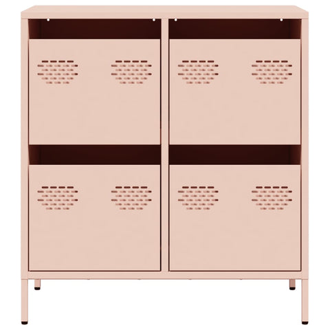 vidaXL Sideboard Pink 68x39x73.5 cm Cold-rolled Steel