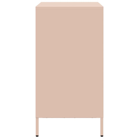 vidaXL Sideboard Pink 68x39x73.5 cm Cold-rolled Steel