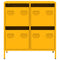 vidaXL Sideboard Mustard Yellow 68x39x73.5 cm Cold-rolled Steel