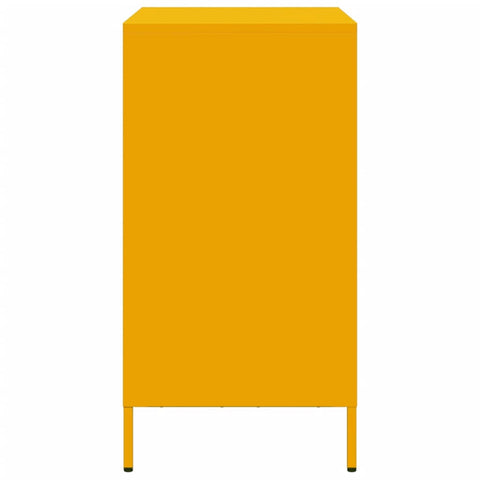 vidaXL Sideboard Mustard Yellow 68x39x73.5 cm Cold-rolled Steel