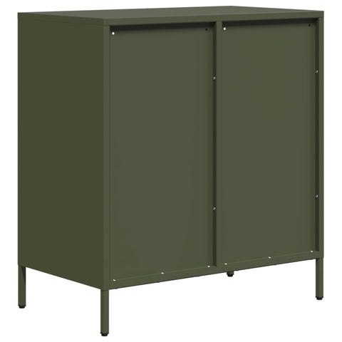 vidaXL Sideboard Olive Green 68x39x73.5 cm Cold-rolled Steel