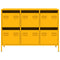 vidaXL Sideboard Mustard Yellow 101.5x39x73.5 cm Cold-rolled Steel