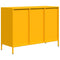 vidaXL Sideboard Mustard Yellow 101.5x39x73.5 cm Cold-rolled Steel