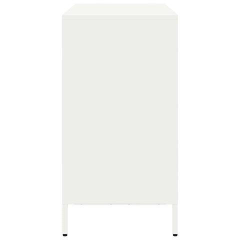 vidaXL Sideboard White 101.5x39x73.5 cm Cold-rolled Steel