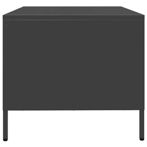 vidaXL Coffee Table Black 101.5x50x43.5 cm Cold-rolled Steel