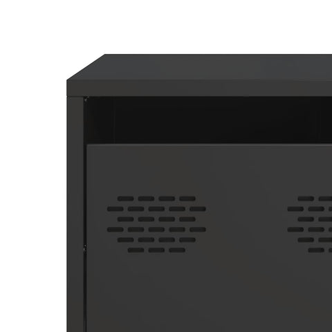 vidaXL Coffee Table Black 101.5x50x43.5 cm Cold-rolled Steel