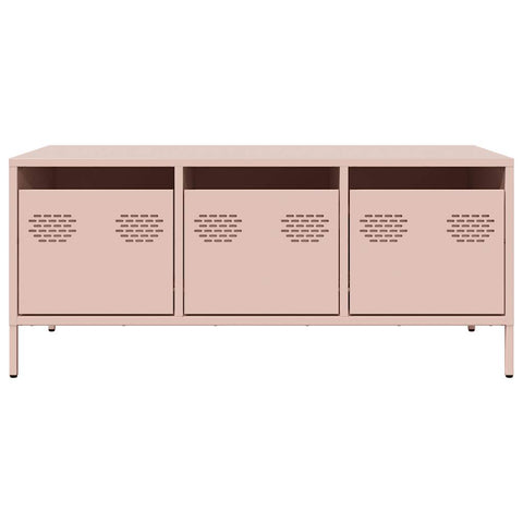 vidaXL Coffee Table Pink 101.5x50x43.5 cm Cold-rolled Steel