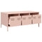 vidaXL Coffee Table Pink 101.5x50x43.5 cm Cold-rolled Steel