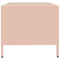 vidaXL Coffee Table Pink 101.5x50x43.5 cm Cold-rolled Steel