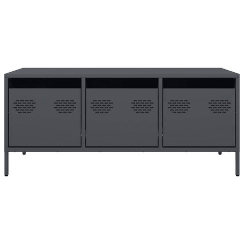 vidaXL Coffee Table Anthracite 101.5x50x43.5 cm Cold-rolled Steel