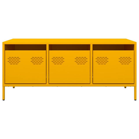 vidaXL Coffee Table Mustard Yellow 101.5x50x43.5 cm Cold-rolled Steel