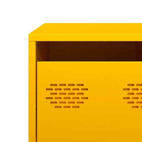 vidaXL Coffee Table Mustard Yellow 101.5x50x43.5 cm Cold-rolled Steel
