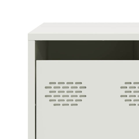 vidaXL Coffee Table White 101.5x50x43.5 cm Cold-rolled Steel