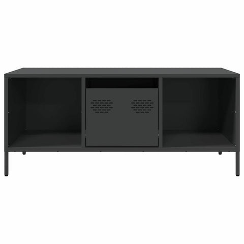 vidaXL Coffee Table Black 101.5x50x43.5 cm Cold-rolled Steel