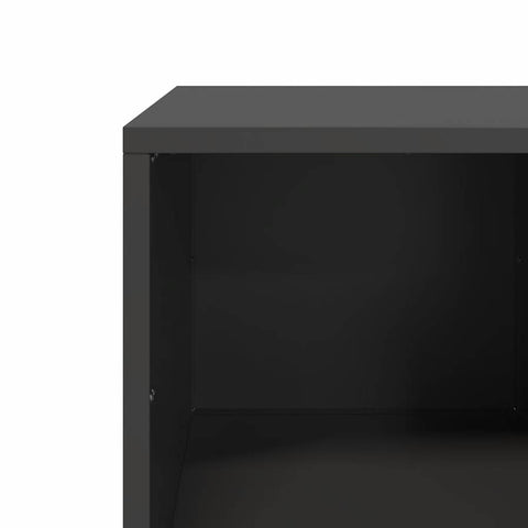 vidaXL Coffee Table Black 101.5x50x43.5 cm Cold-rolled Steel