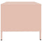 vidaXL Coffee Table Pink 101.5x50x43.5 cm Cold-rolled Steel