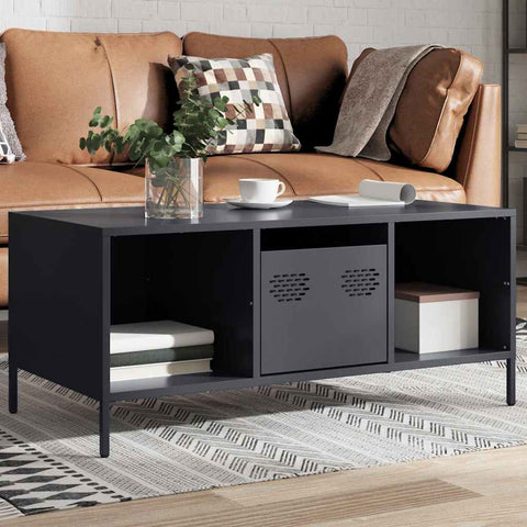 vidaXL Coffee Table Anthracite 101.5x50x43.5 cm Cold-rolled Steel