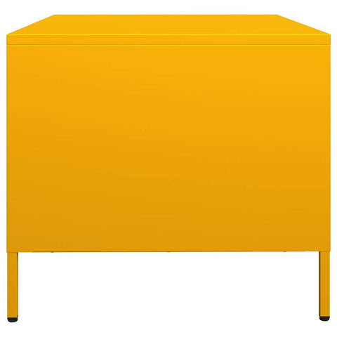vidaXL Coffee Table Mustard Yellow 101.5x50x43.5 cm Cold-rolled Steel