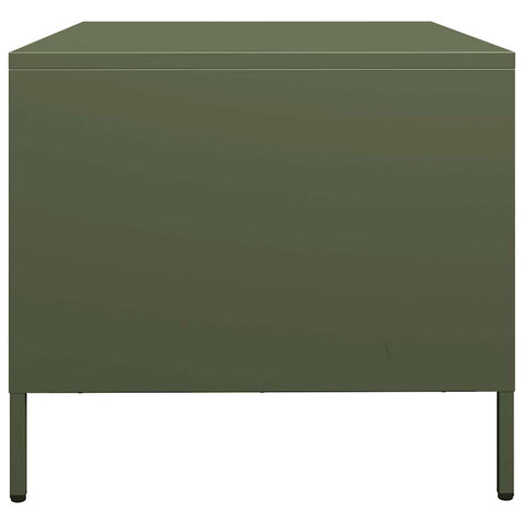 vidaXL Coffee Table Olive Green 101.5x50x43.5 cm Cold-rolled Steel
