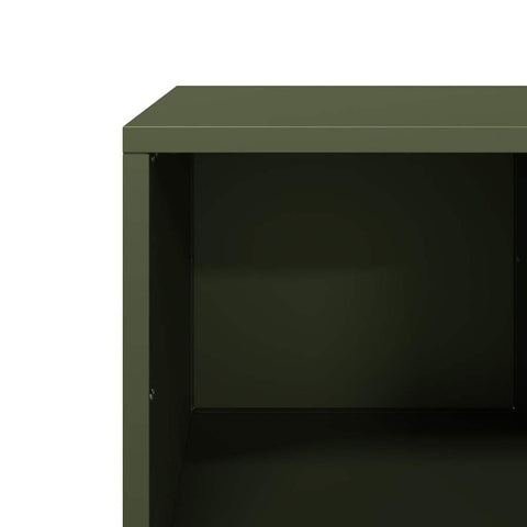 vidaXL Coffee Table Olive Green 101.5x50x43.5 cm Cold-rolled Steel