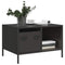 vidaXL Coffee Table Black 68.5x50x43.5 cm Cold-rolled Steel