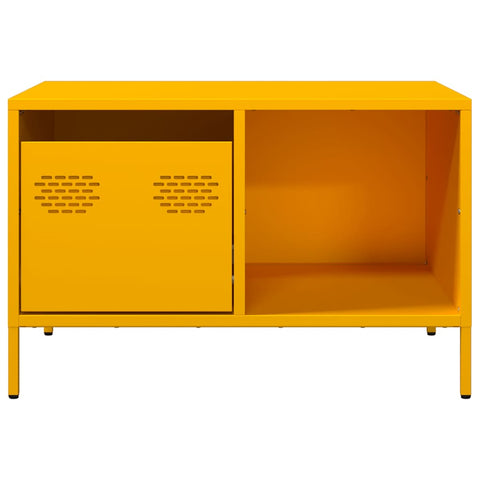 vidaXL Coffee Table Mustard Yellow 68.5x50x43.5 cm Cold-rolled Steel