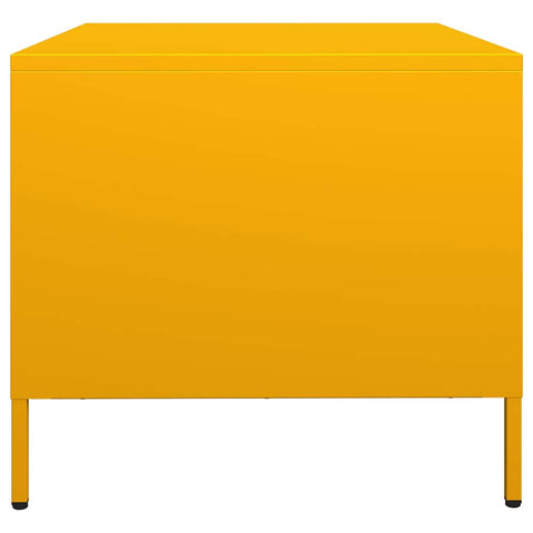 vidaXL Coffee Table Mustard Yellow 68.5x50x43.5 cm Cold-rolled Steel