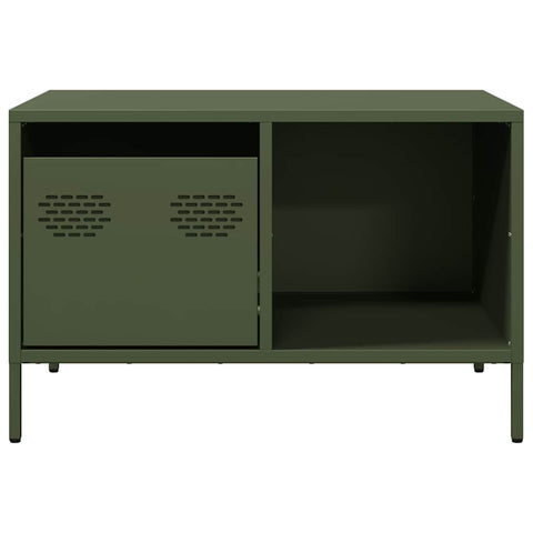 vidaXL Coffee Table Olive Green 68.5x50x43.5 cm Cold-rolled Steel