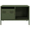 vidaXL Coffee Table Olive Green 68.5x50x43.5 cm Cold-rolled Steel