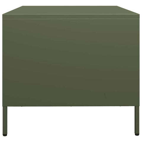 vidaXL Coffee Table Olive Green 68.5x50x43.5 cm Cold-rolled Steel