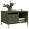 vidaXL Coffee Table Olive Green 68.5x50x43.5 cm Cold-rolled Steel