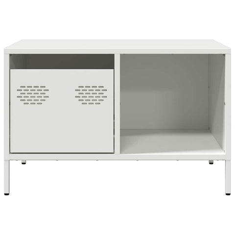 vidaXL Coffee Table White 68.5x50x43.5 cm Cold-rolled Steel