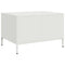 vidaXL Coffee Table White 68.5x50x43.5 cm Cold-rolled Steel