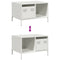 vidaXL Coffee Table White 68.5x50x43.5 cm Cold-rolled Steel