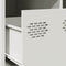 vidaXL Coffee Table White 68.5x50x43.5 cm Cold-rolled Steel